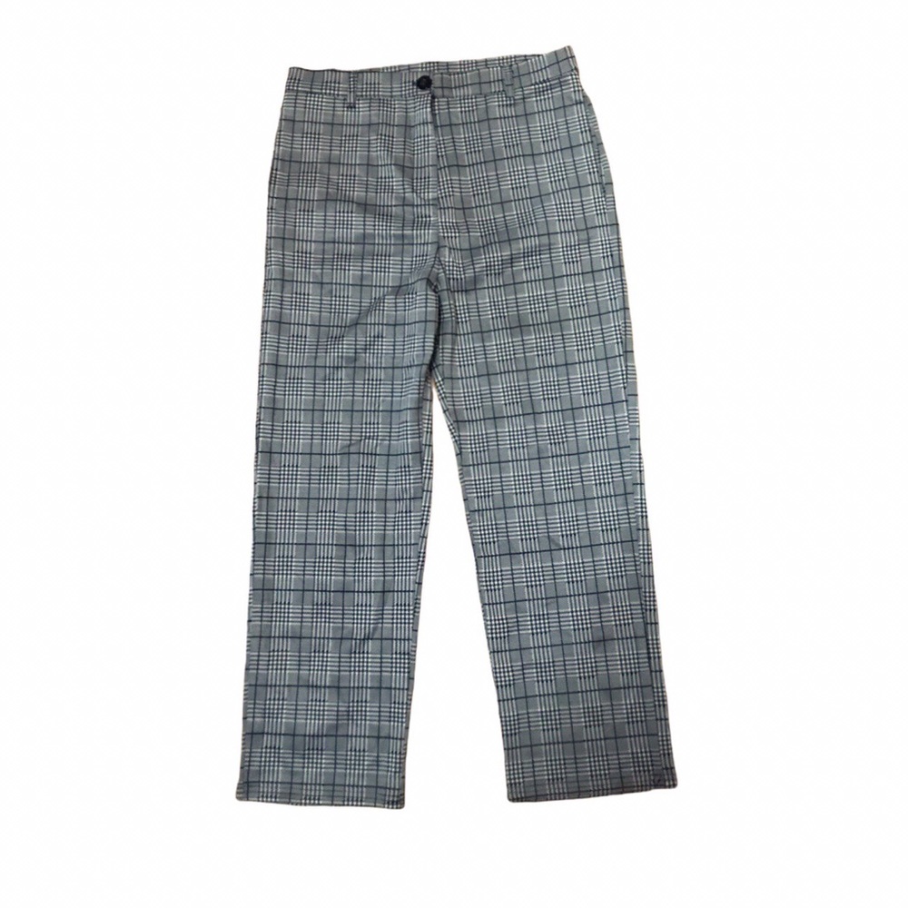 Gray Plaid Pants